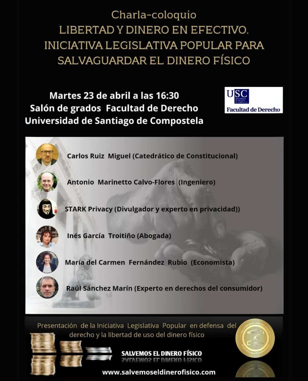 Labor de divulgación · Nuestras acciones en Defensa del Efectivo · Salvemos el dinero físico Labor de divulgación